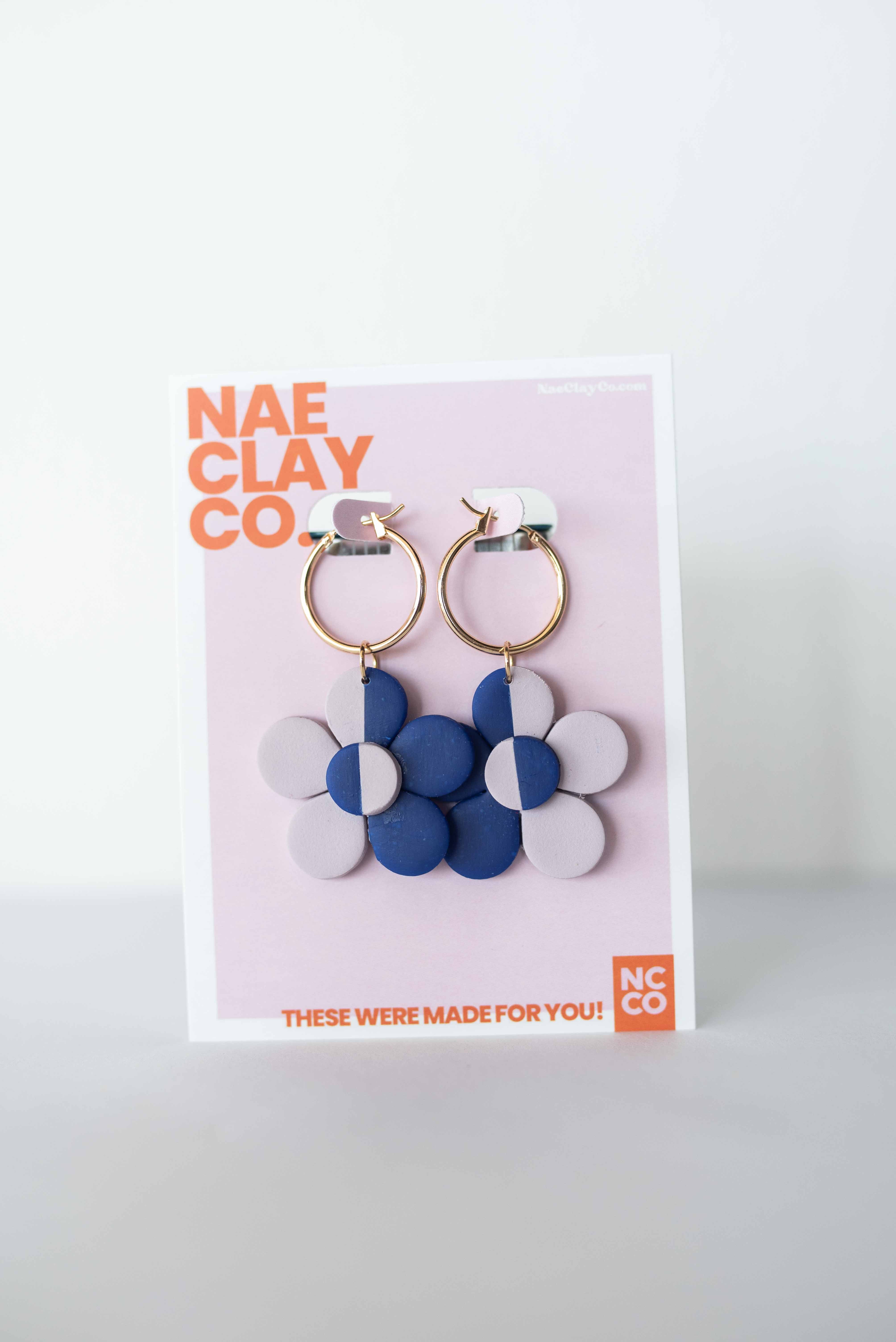 Daisy Colorway Hoop Dangles