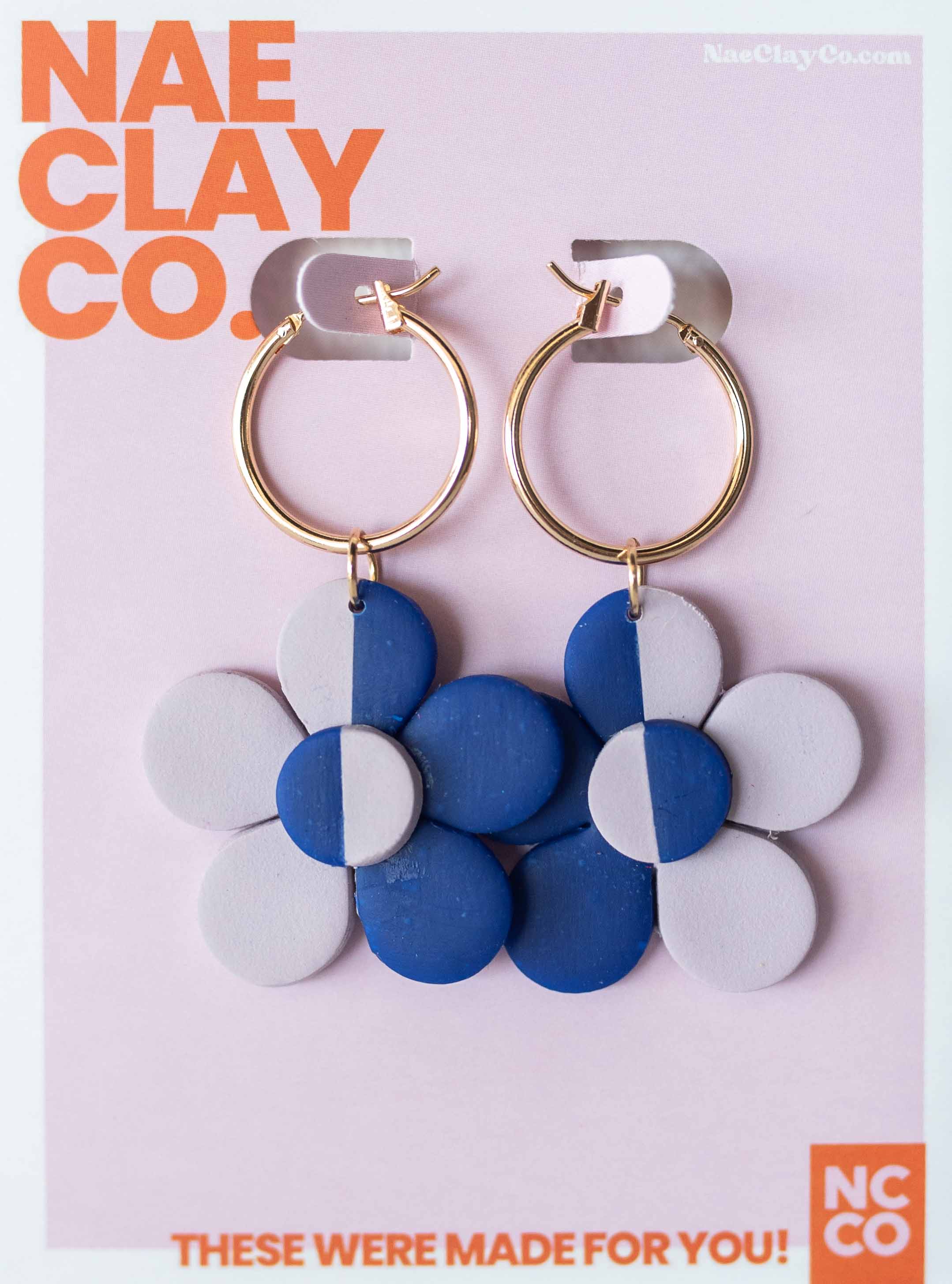 Daisy Colorway Hoop Dangles