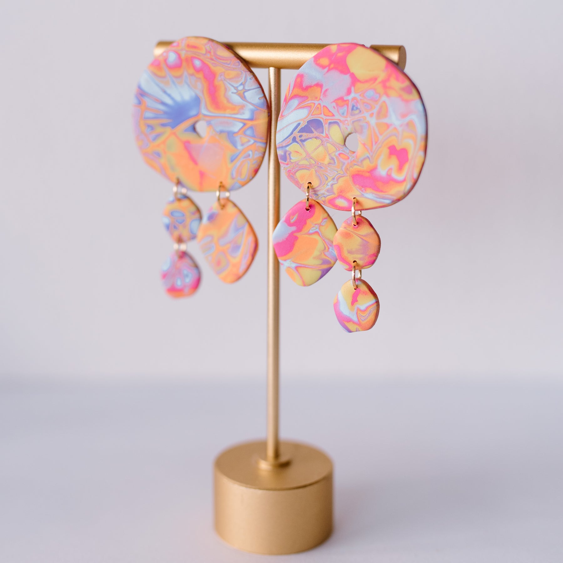 Tie-Dye Retro Dangle Earring Collection