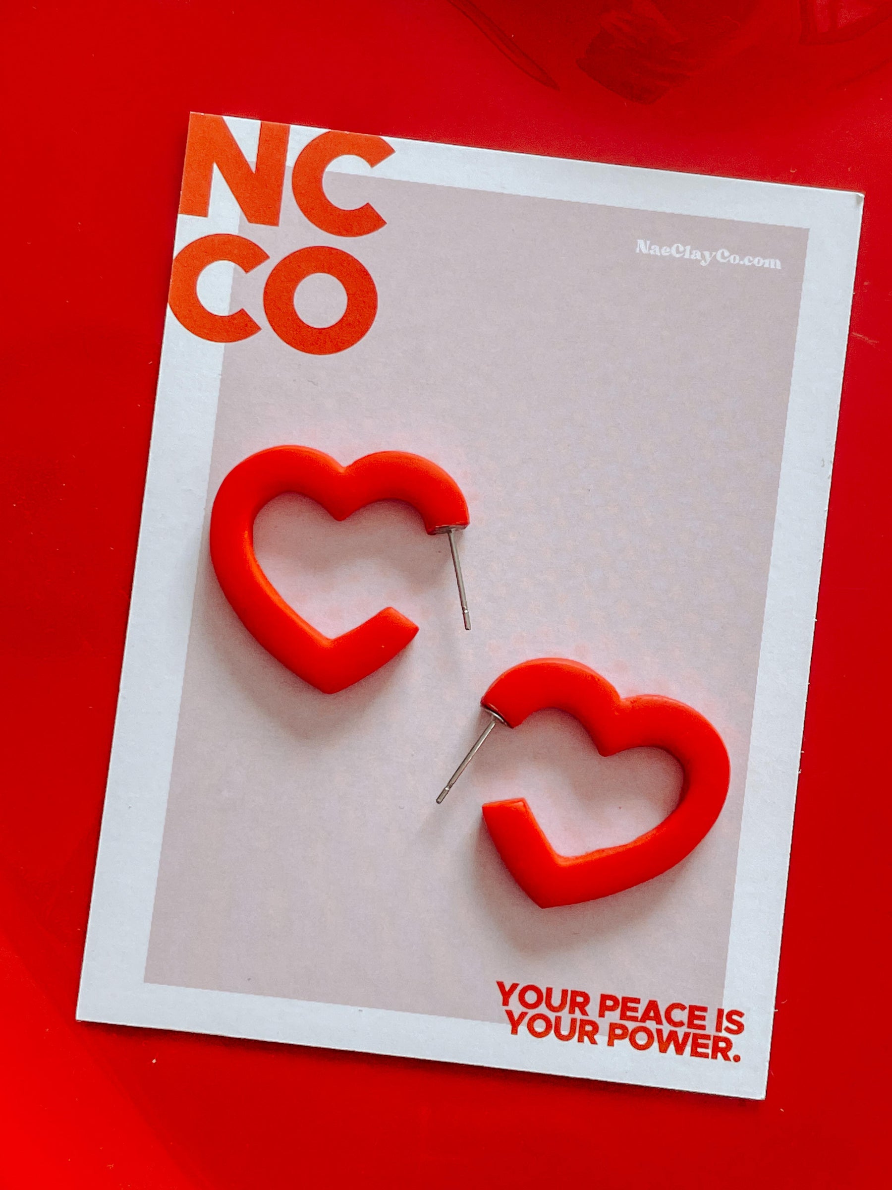 Red Heart Hoops ❤️💕