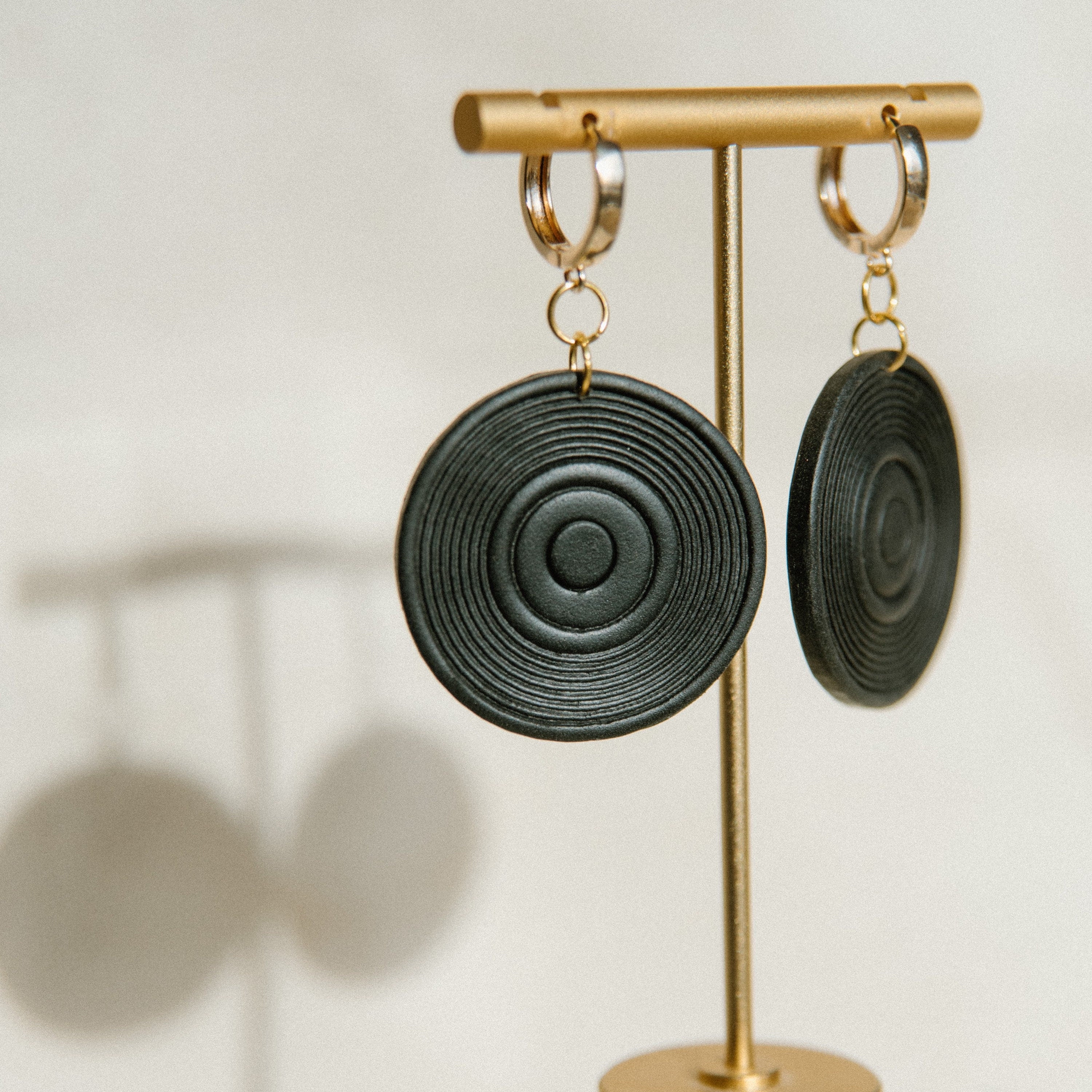 Vinyl Records | Polymer Clay Statement Earrings