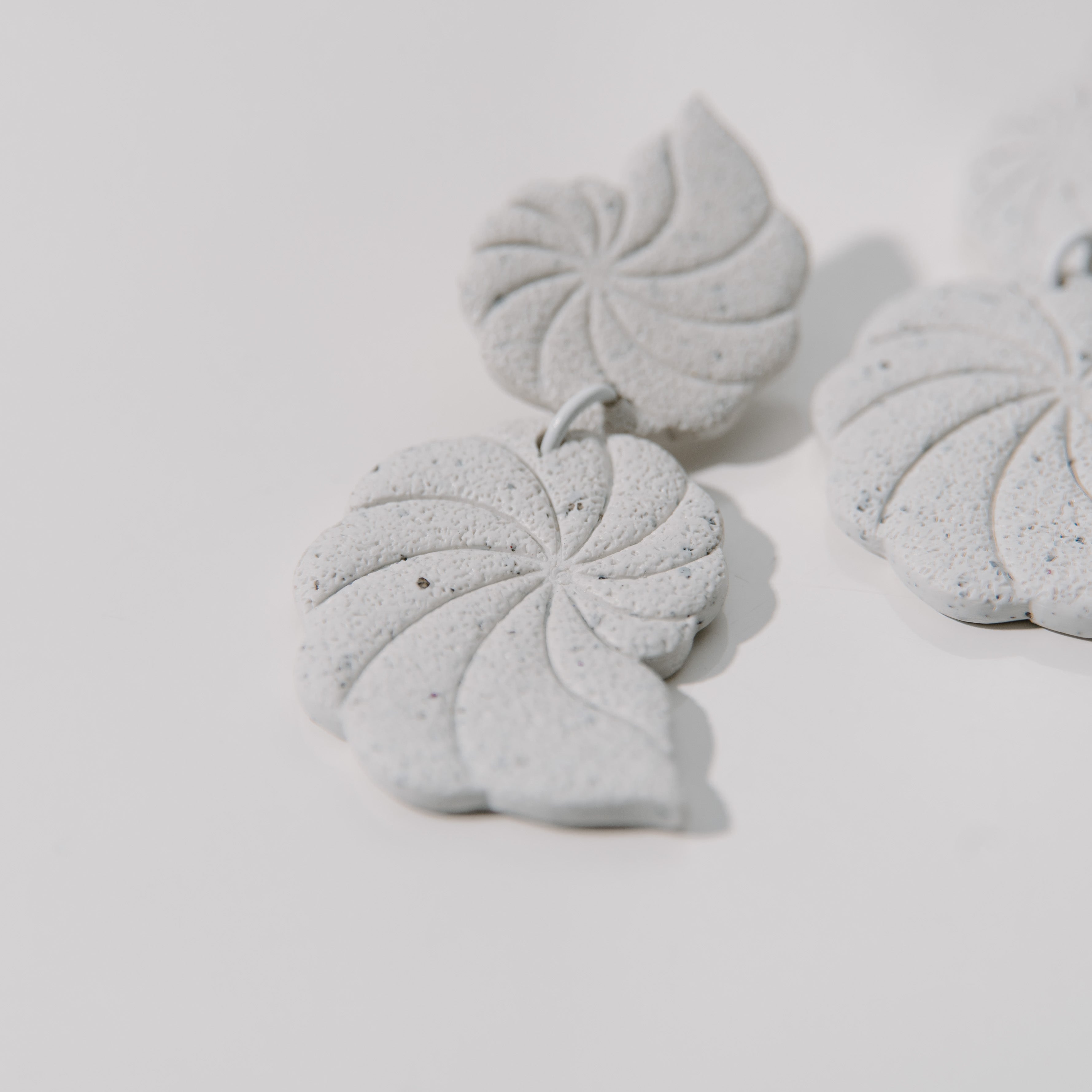 Seashell Dangle Textured Earrings