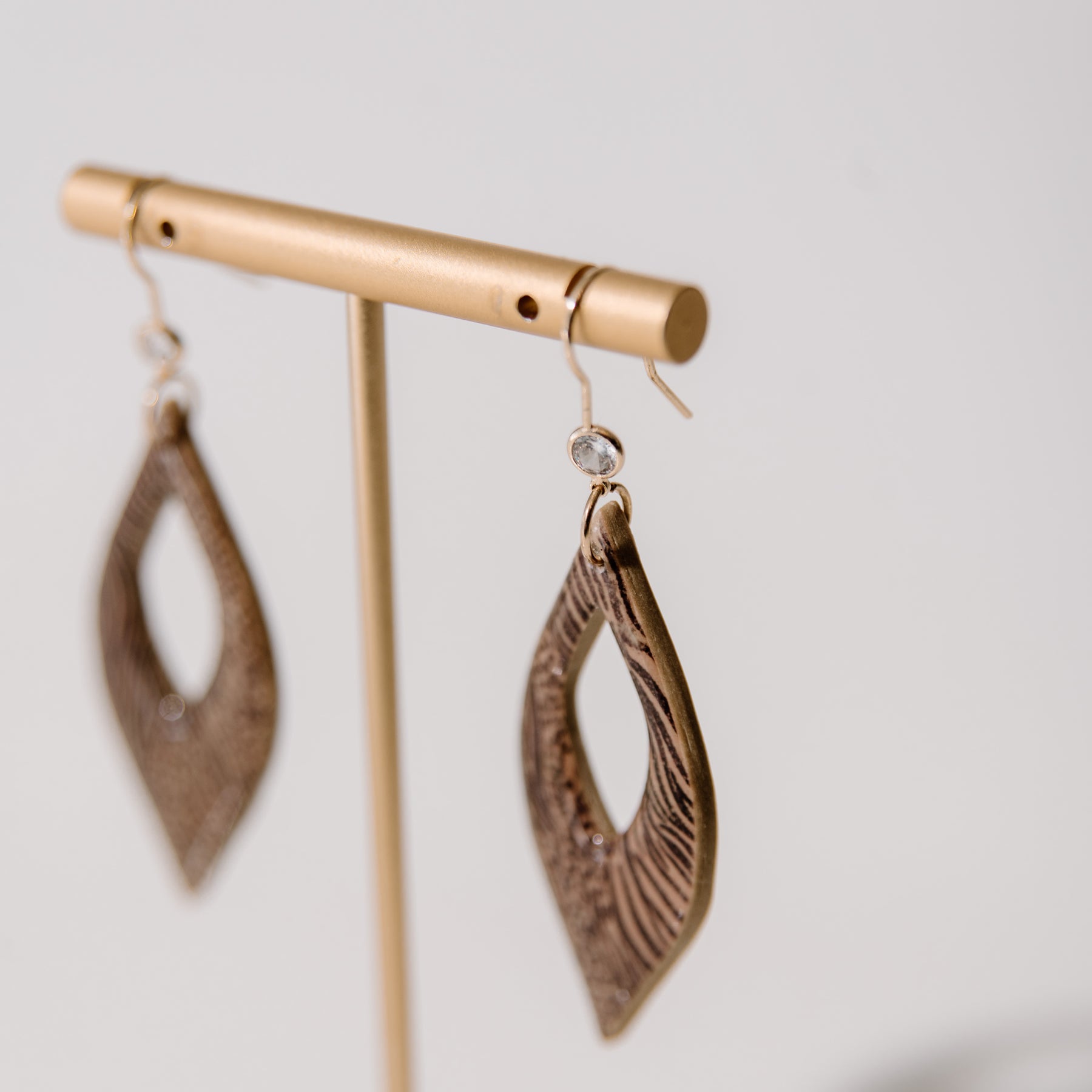 Safari Print Dangle Drop Earrings