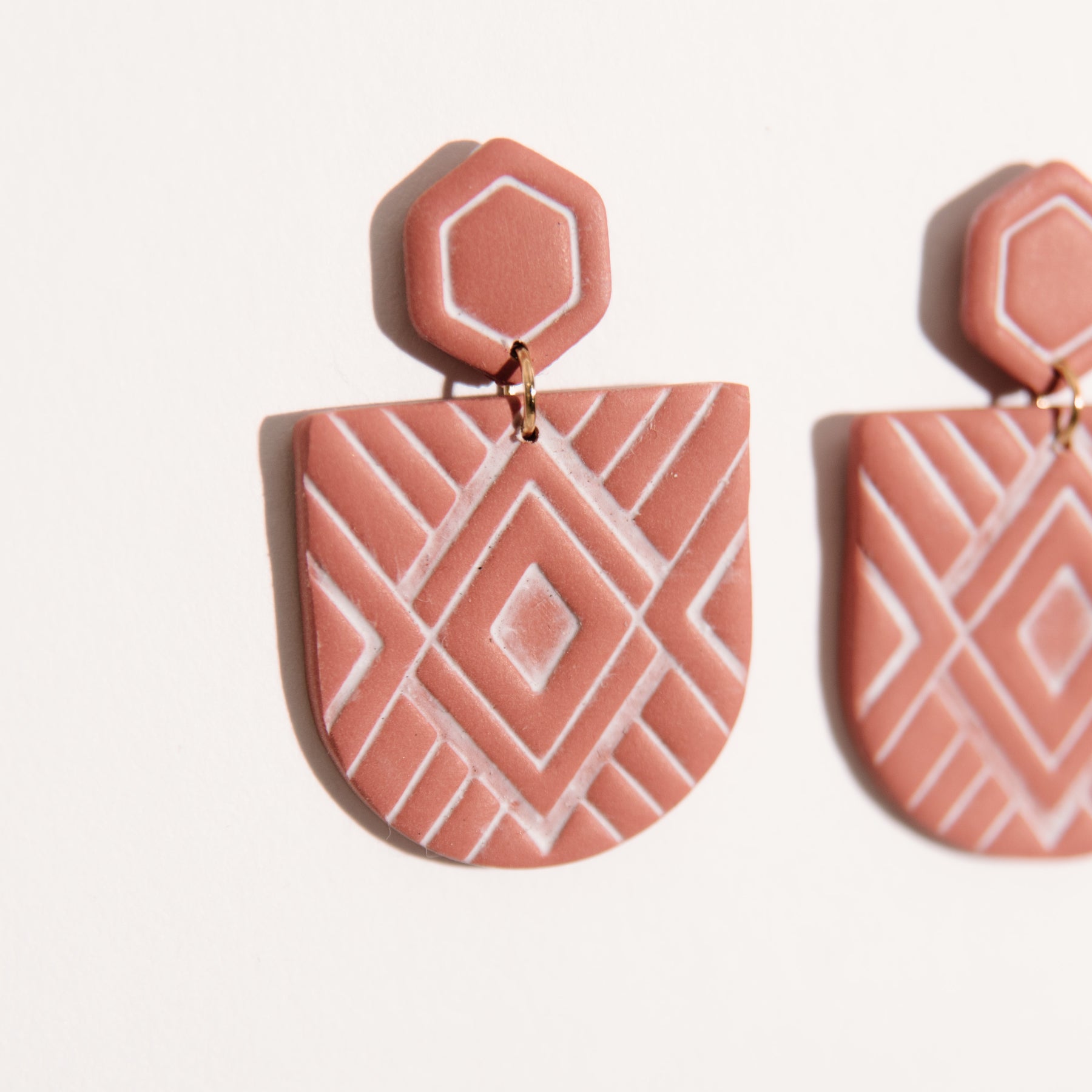 Southwest-Inspired Stamped Dangle Earrings