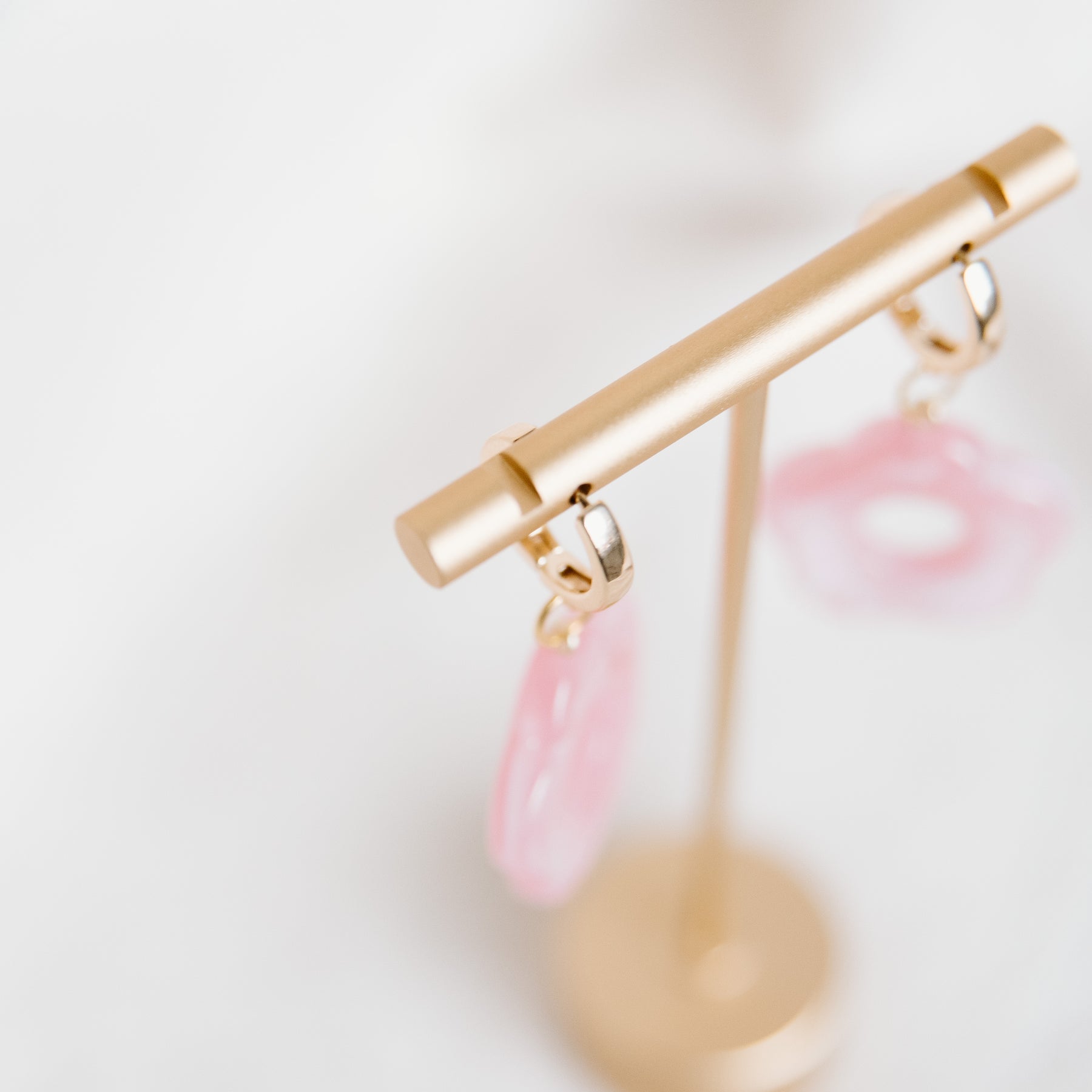 Acrylic Floral Drop Earrings
