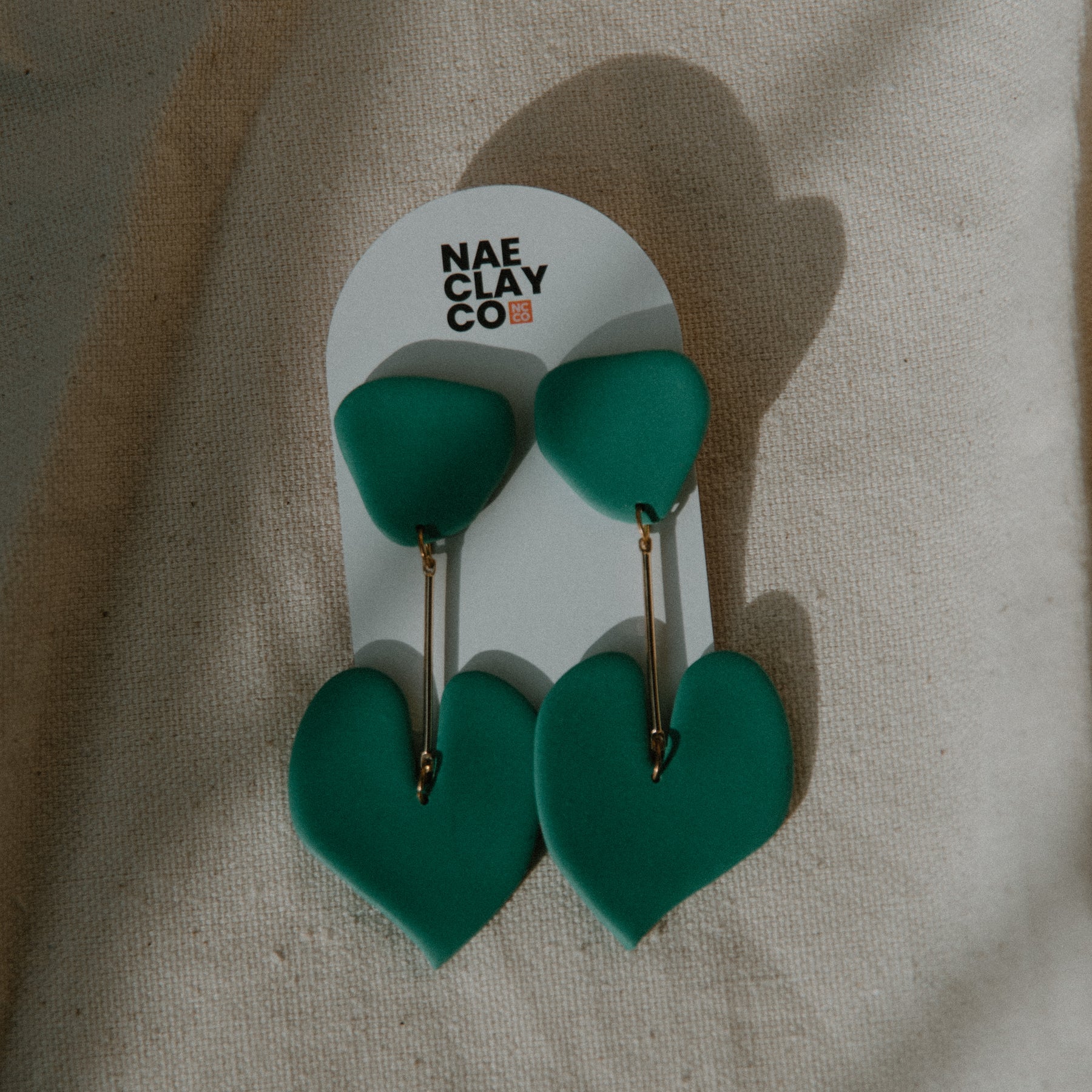 Green Leaf Abstract Dangles
