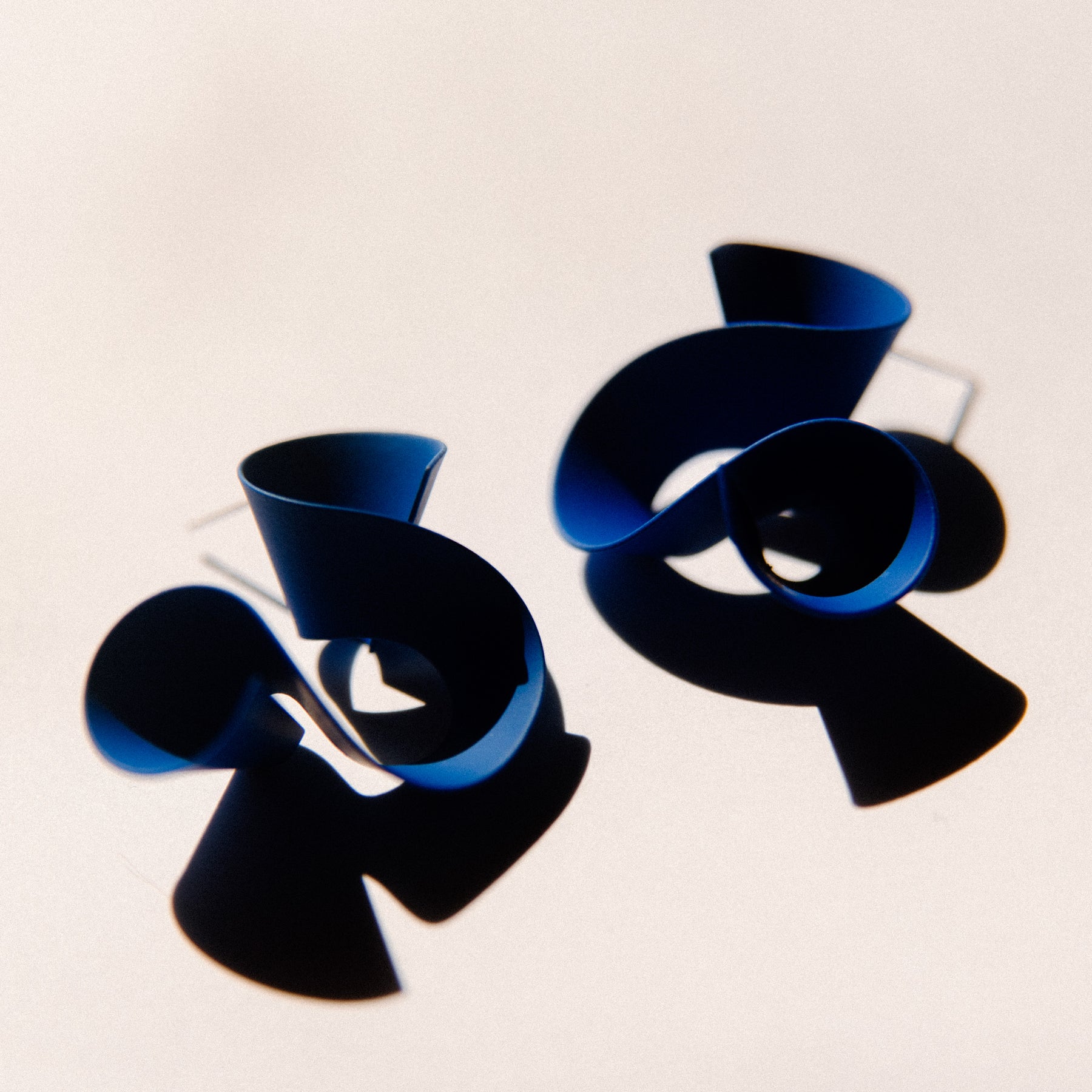 Modern Ribbon Post Earrings