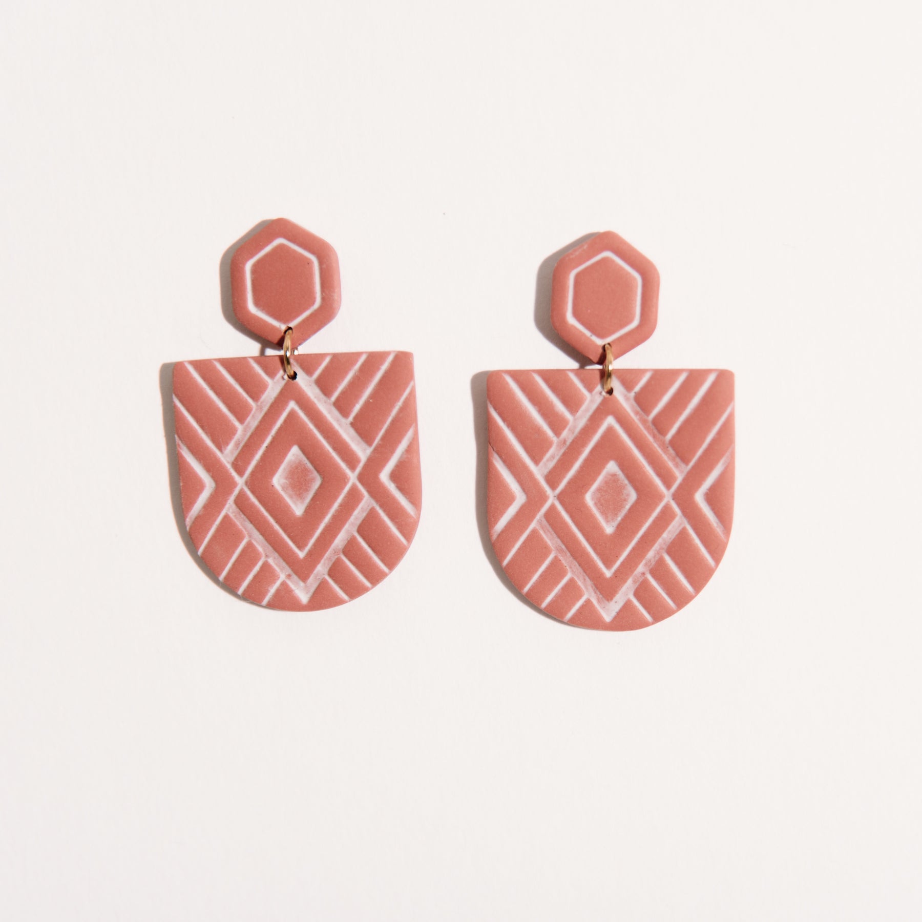 Southwest-Inspired Stamped Dangle Earrings