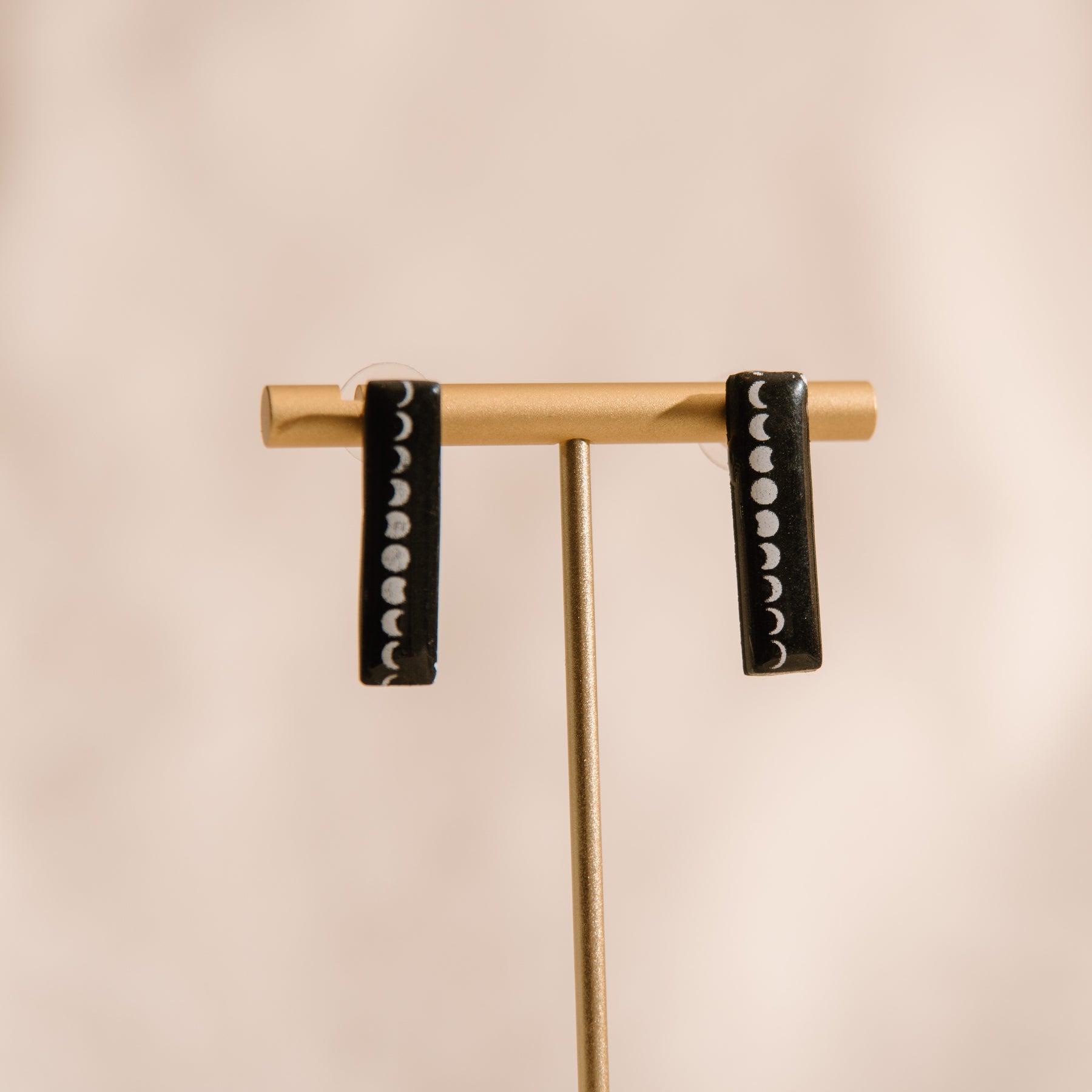 Moon Phase Stud Earrings