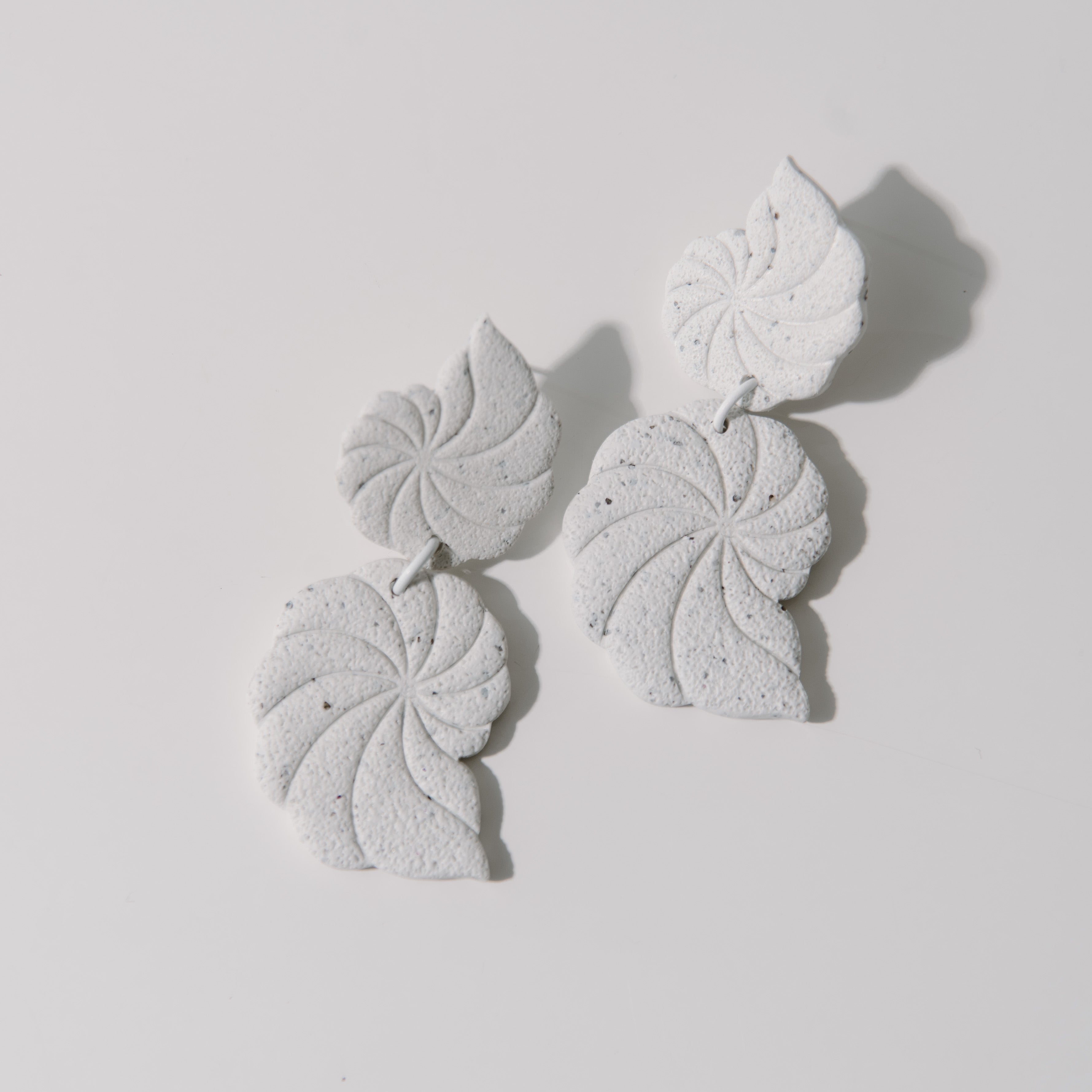 Seashell Dangle Textured Earrings