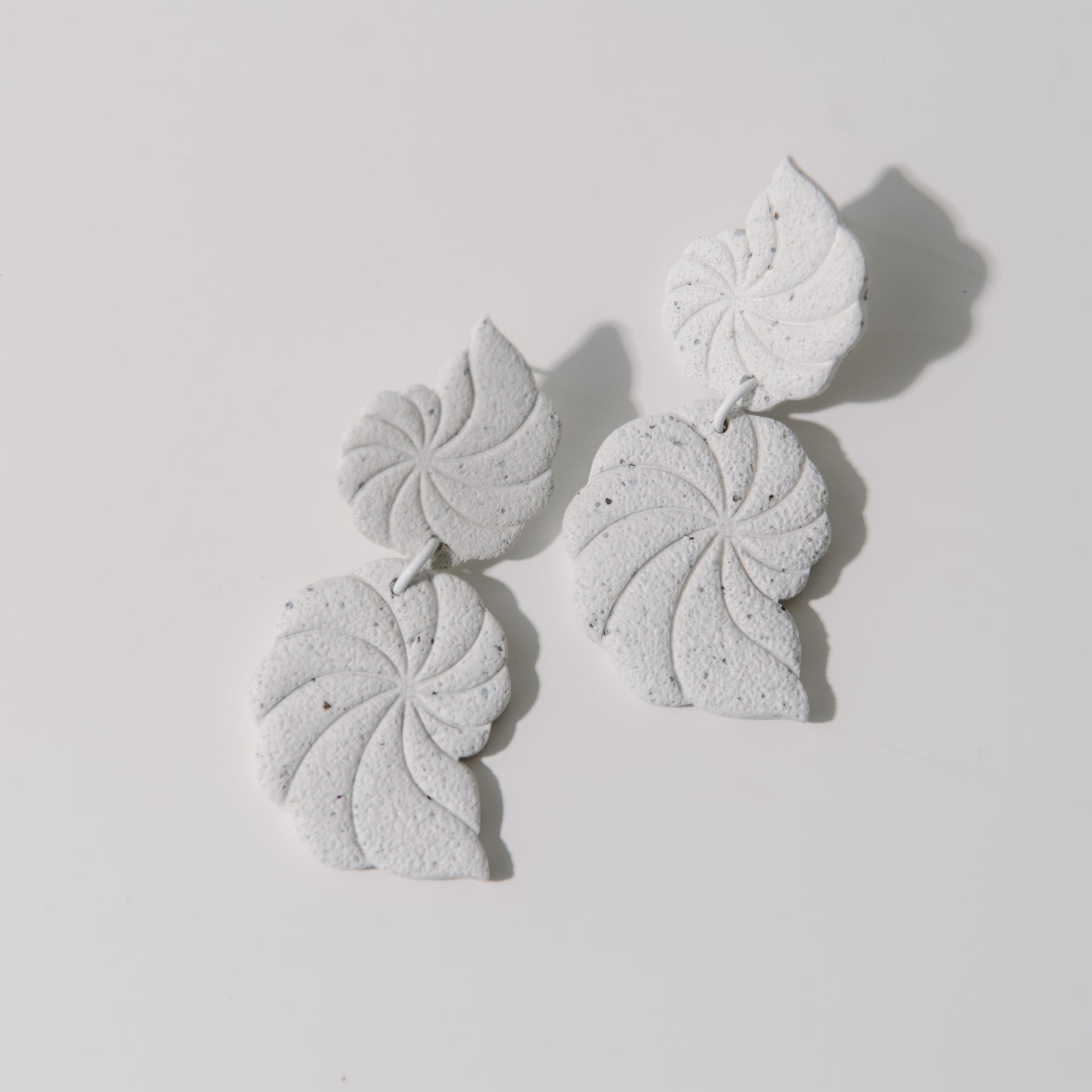 Seashell Dangle Textured Earrings