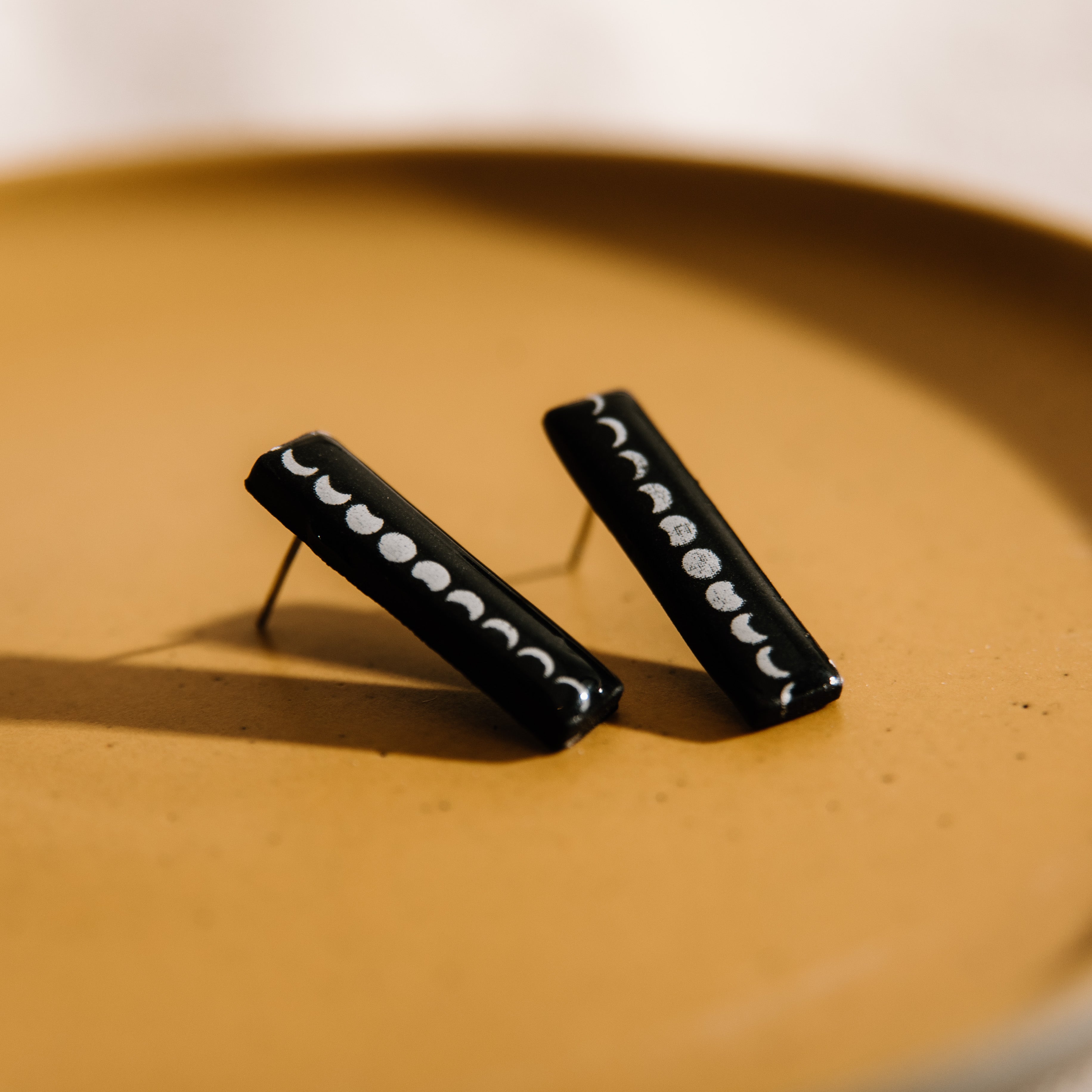 Moon Phase Stud Earrings