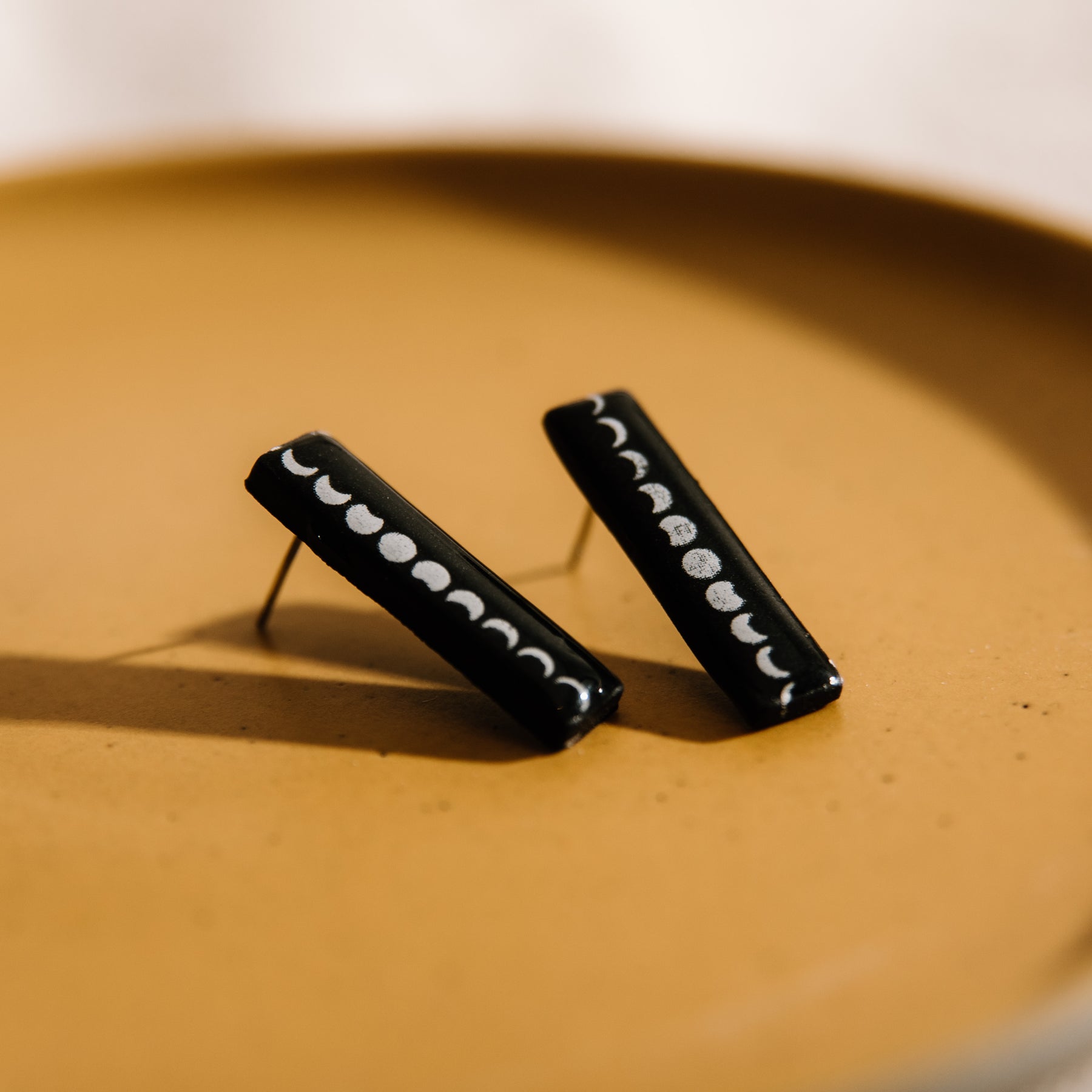 Moon Phase Stud Earrings