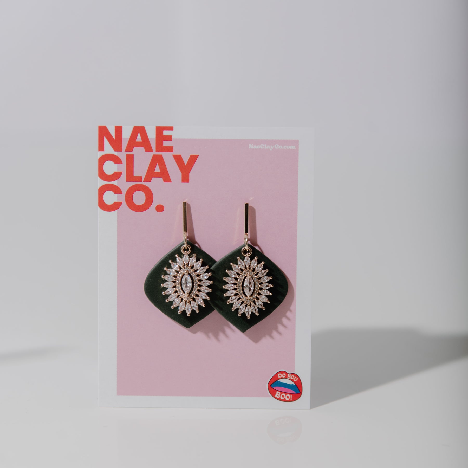 Glam Evergreen Drop Earrings