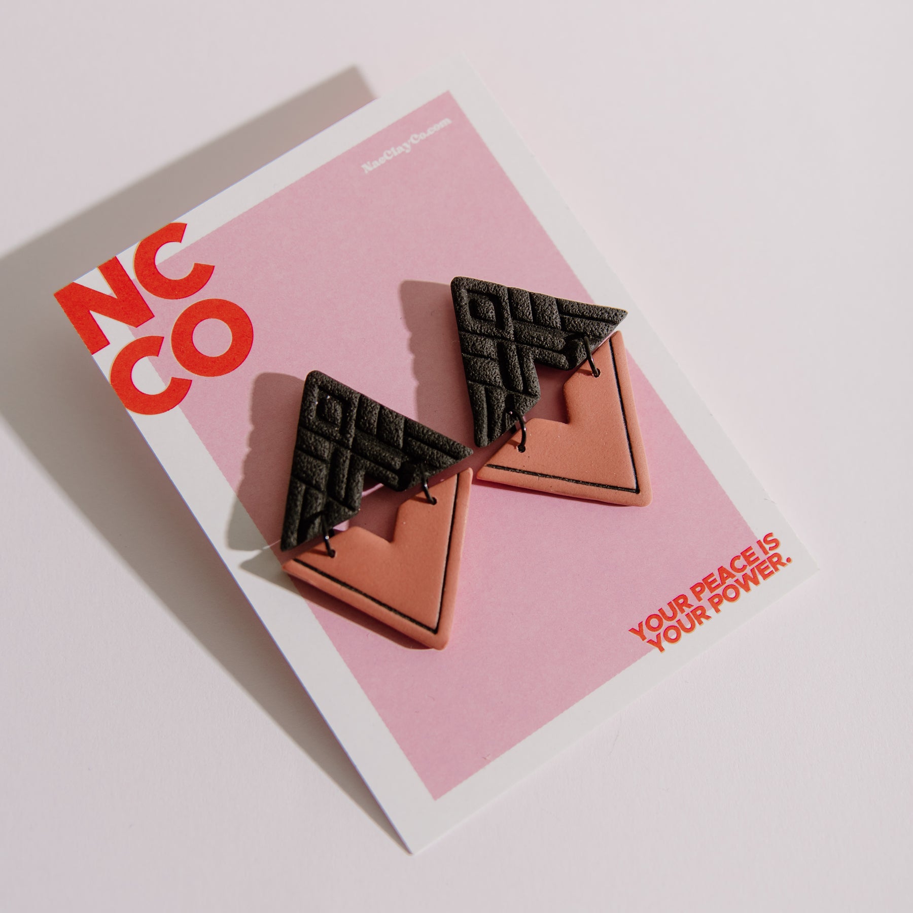 Boho Triangle Dangle Studs