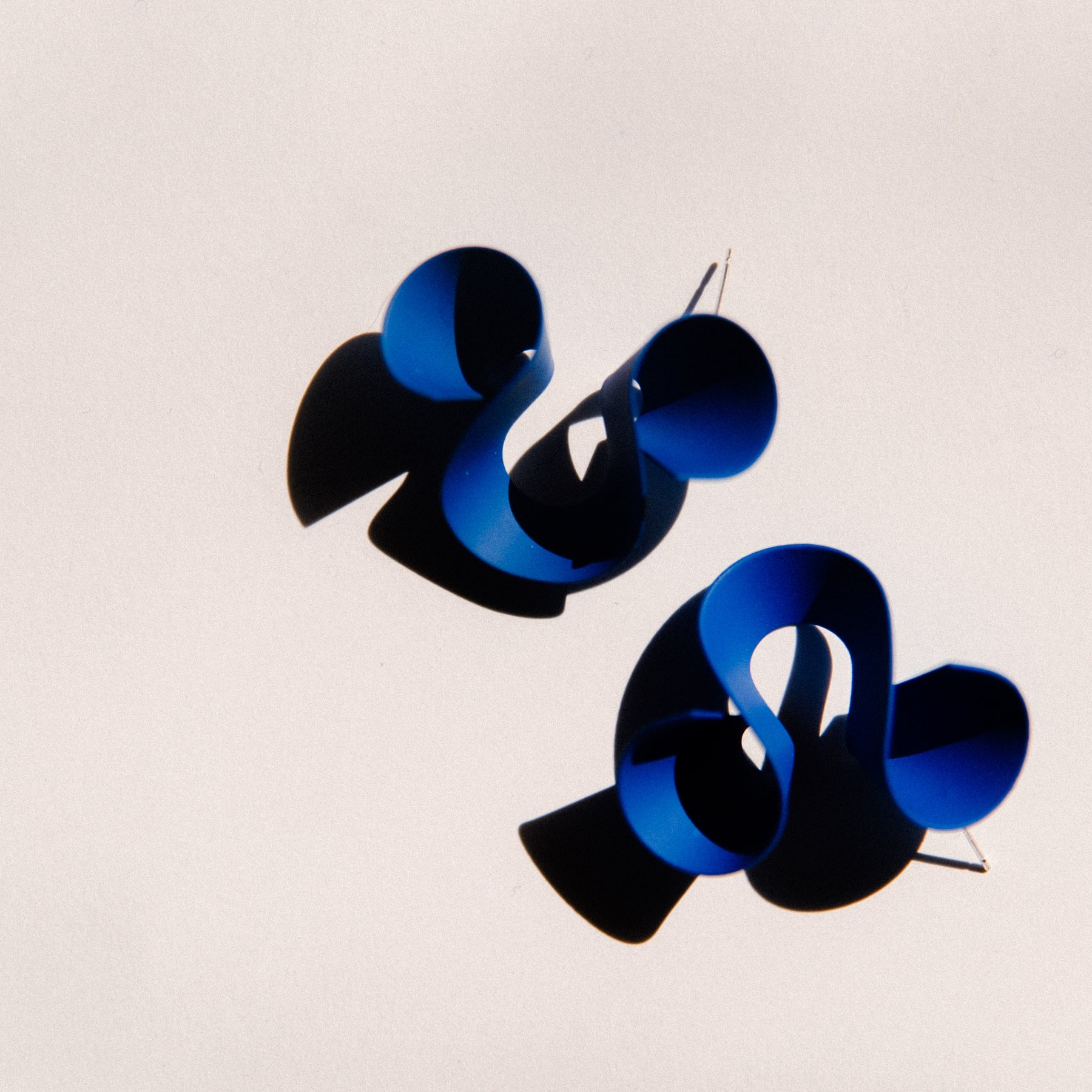 Modern Ribbon Post Earrings