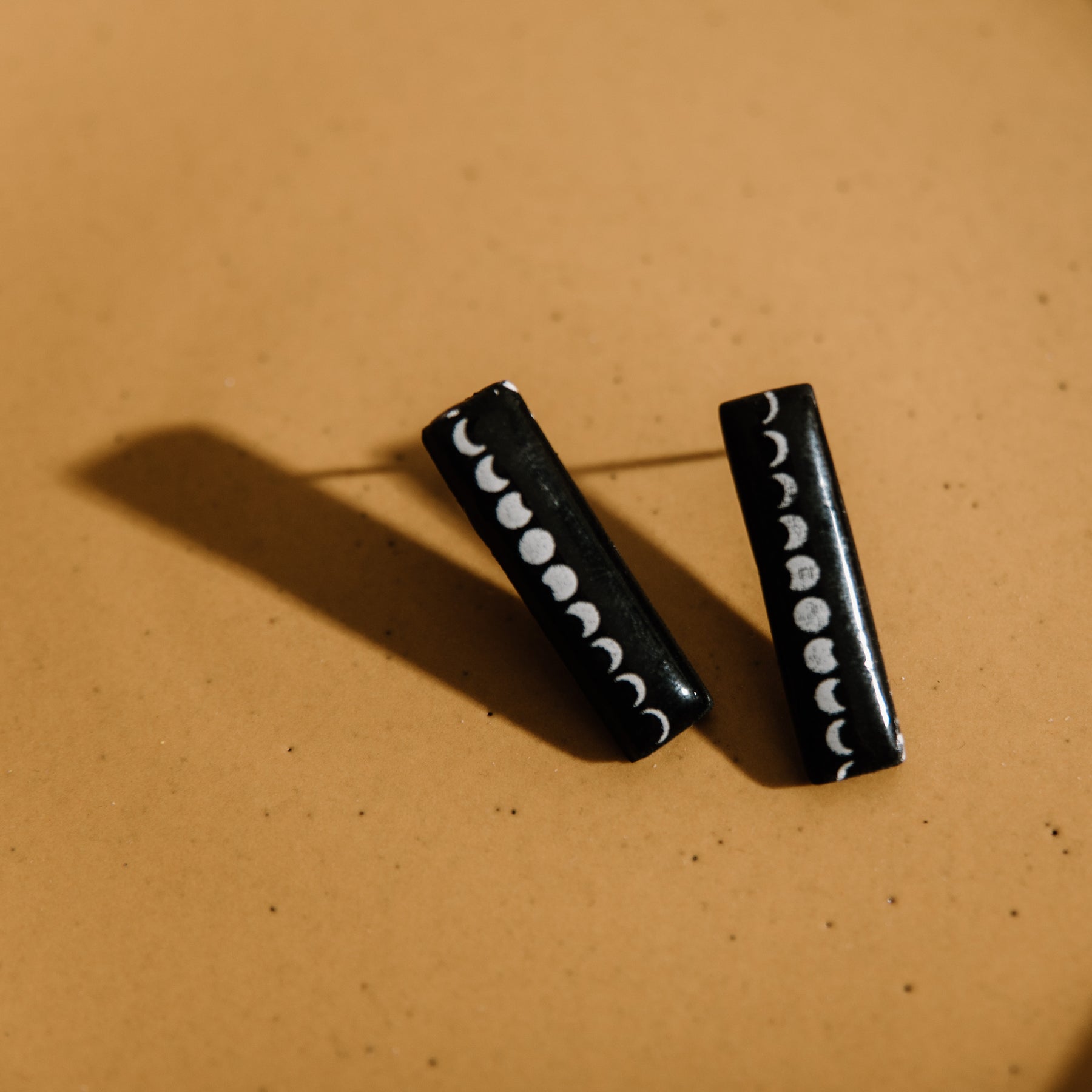 Moon Phase Stud Earrings