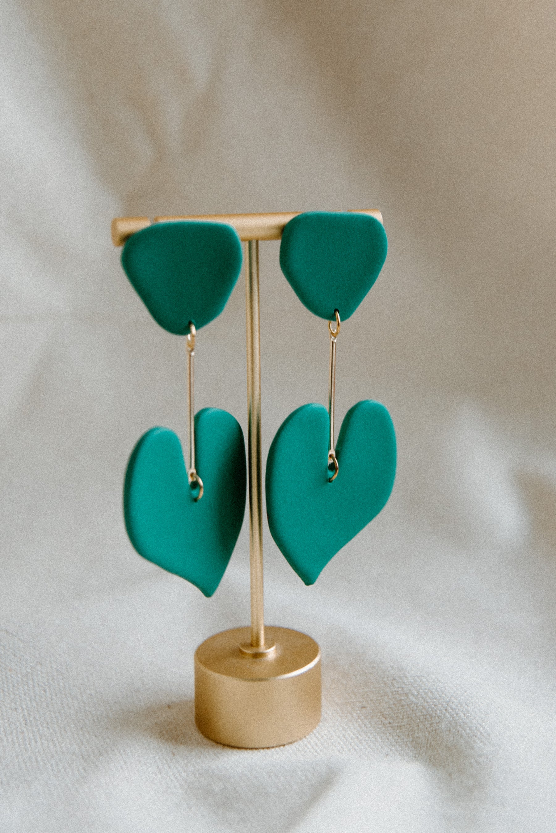 Green Leaf Abstract Dangles