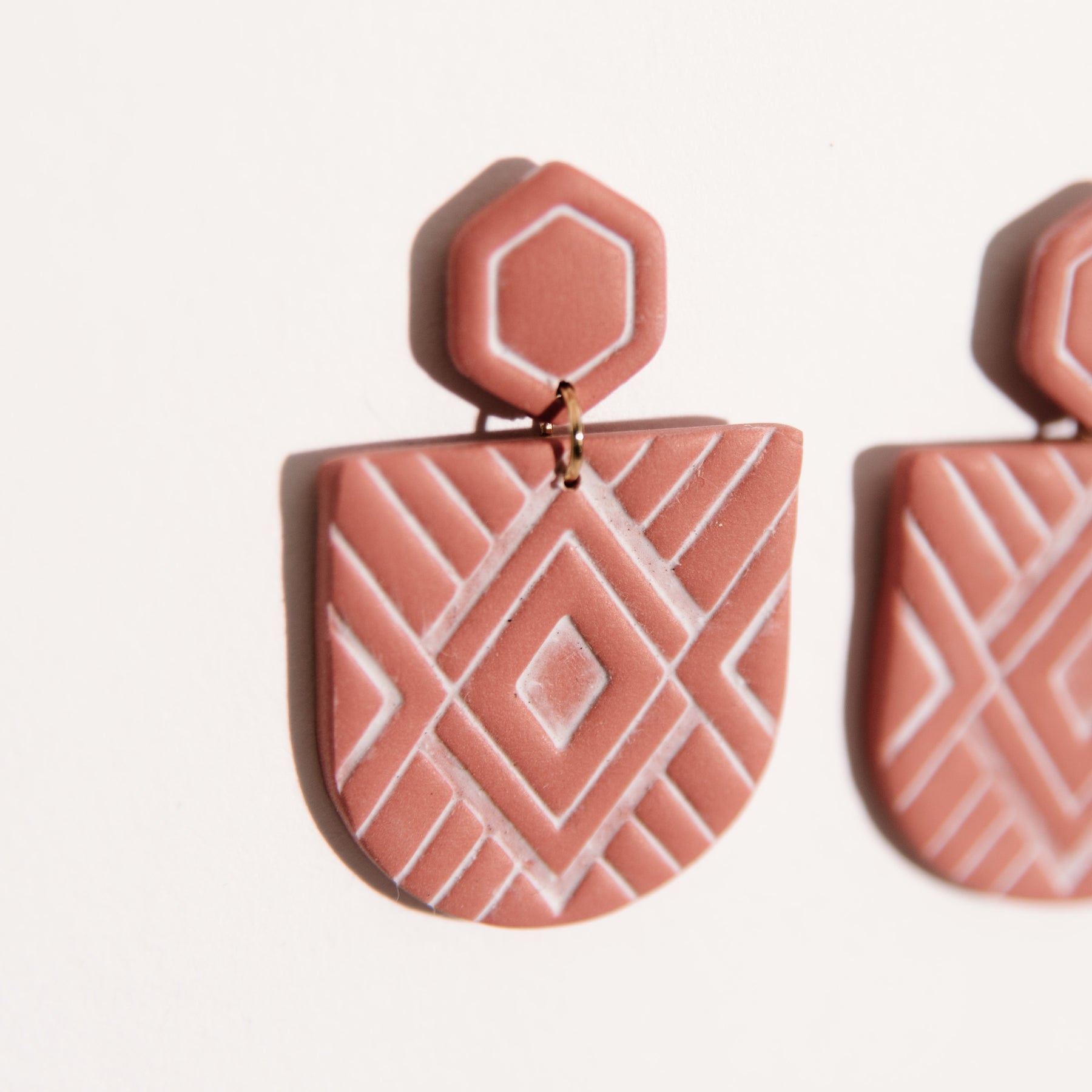 Southwest-Inspired Stamped Dangle Earrings