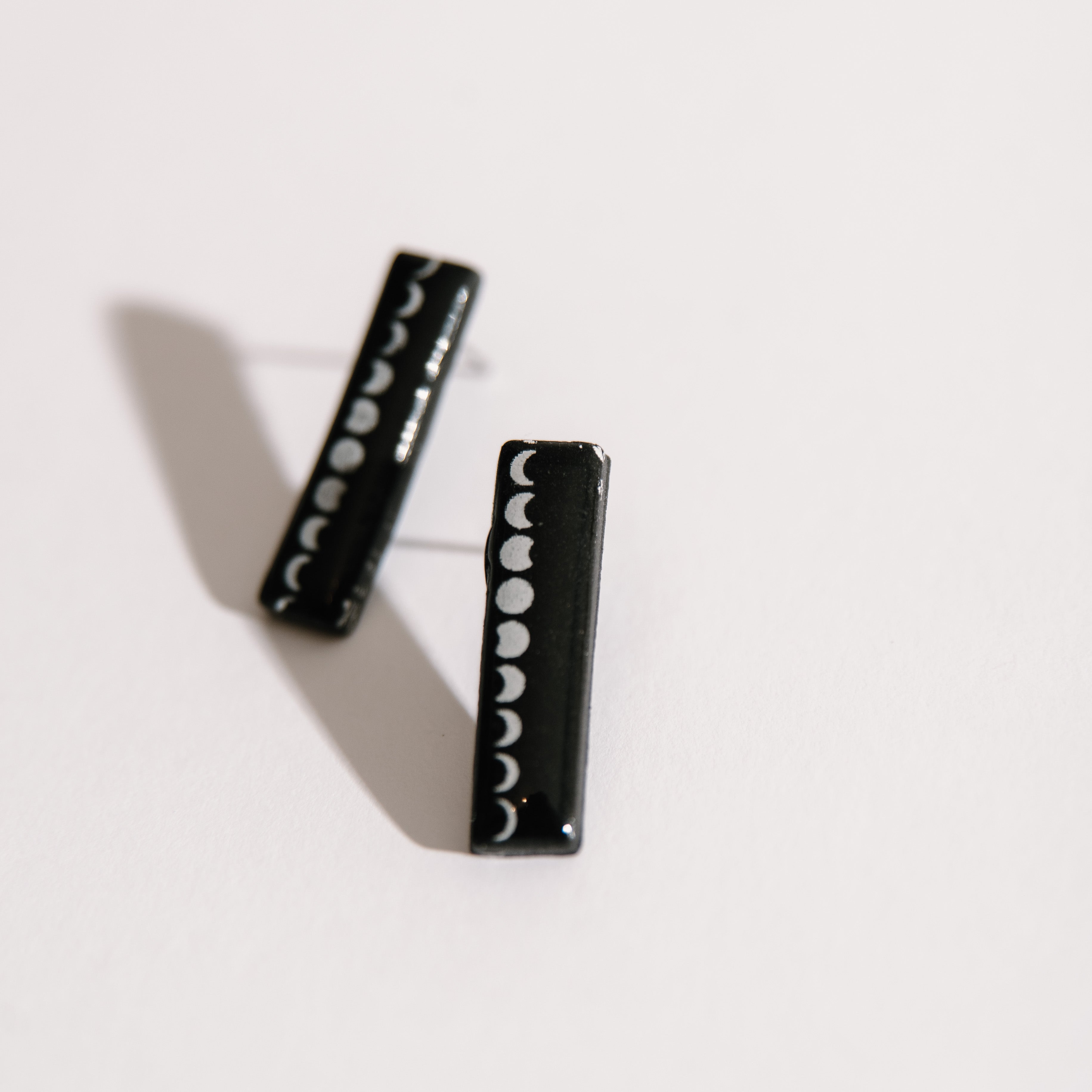 Moon Phase Stud Earrings