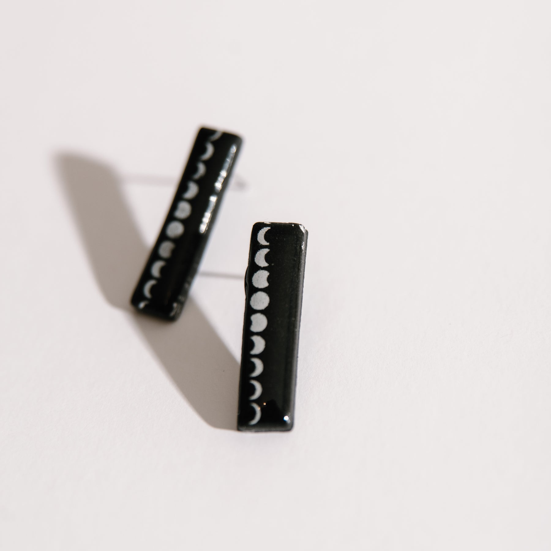 Moon Phase Stud Earrings
