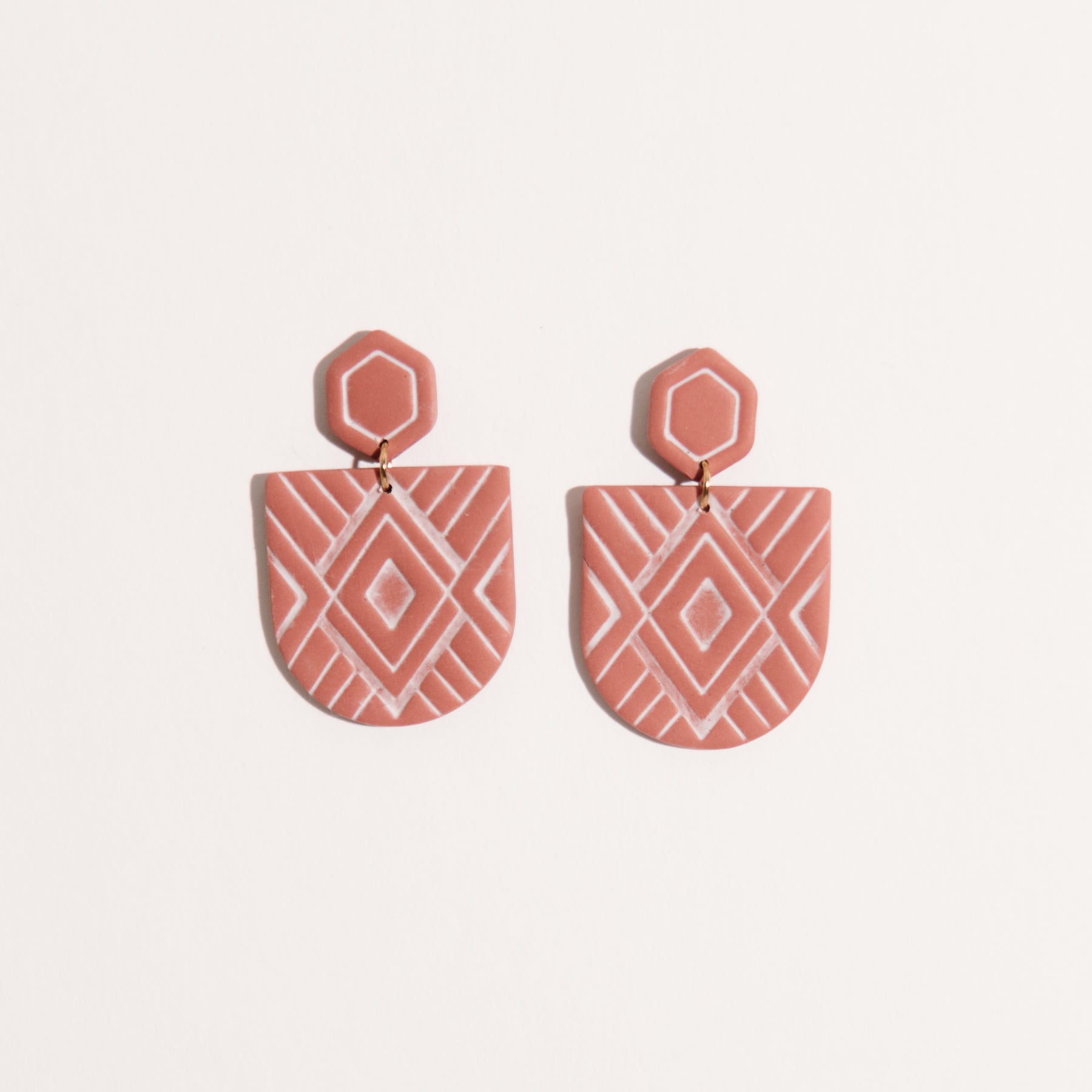 Southwest-Inspired Stamped Dangle Earrings