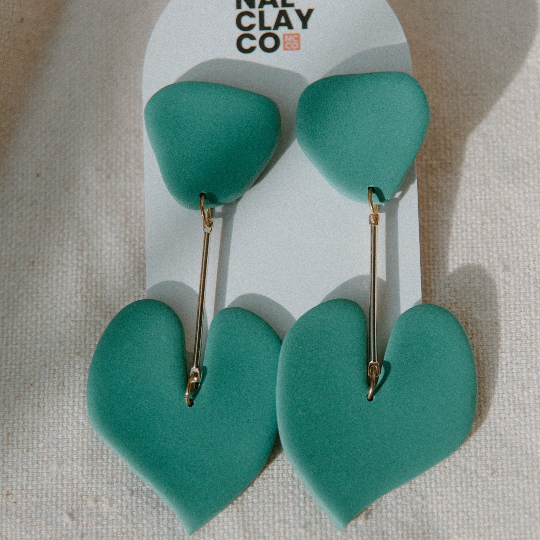 Green Leaf Abstract Dangles