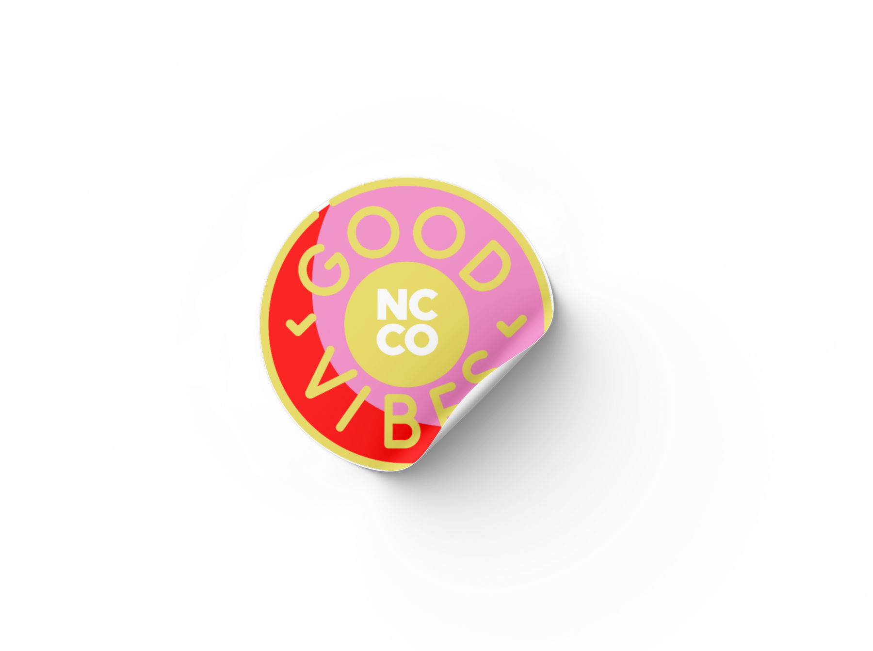 Good Vibes Circle Sticker