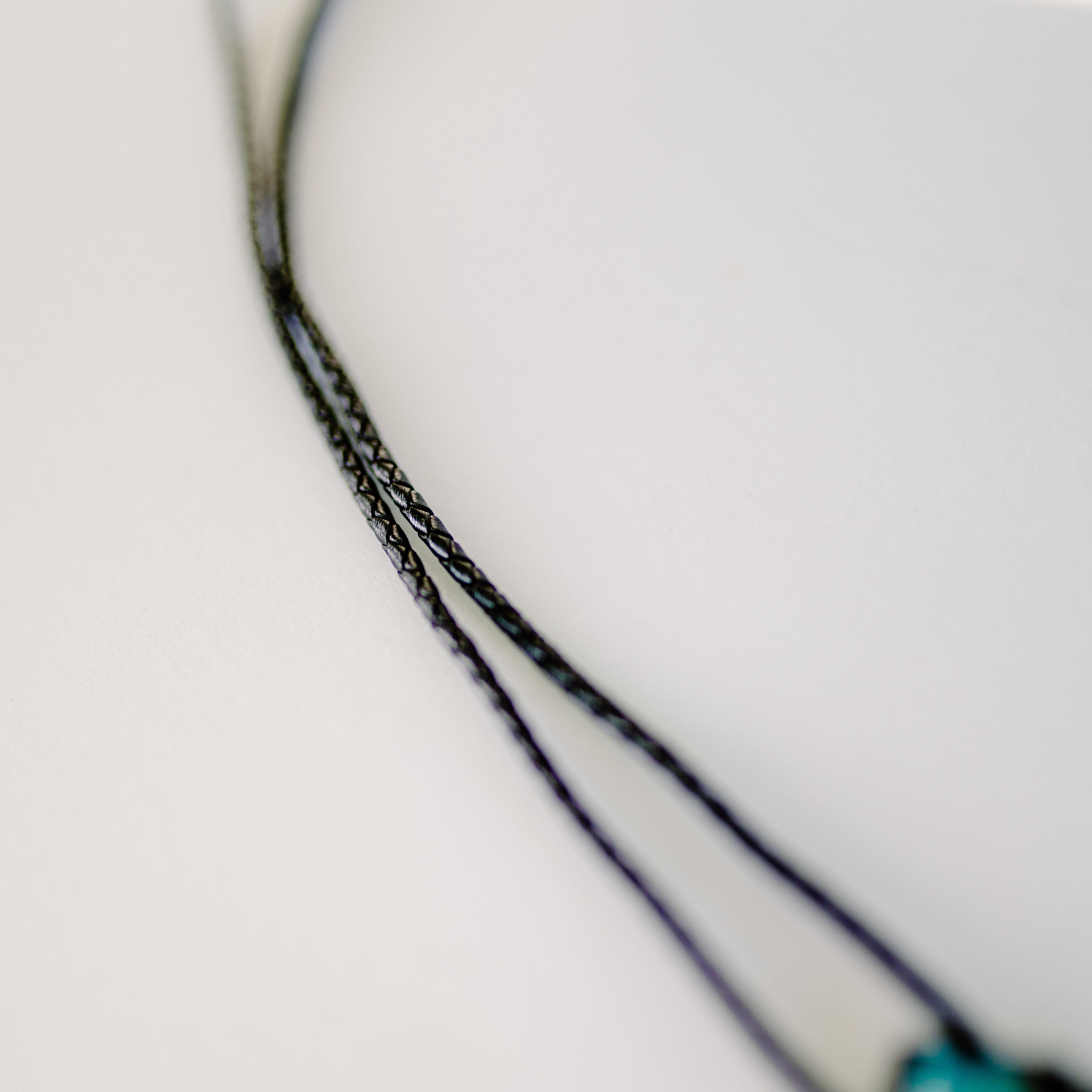 Black and Turquoise Stone Bolo