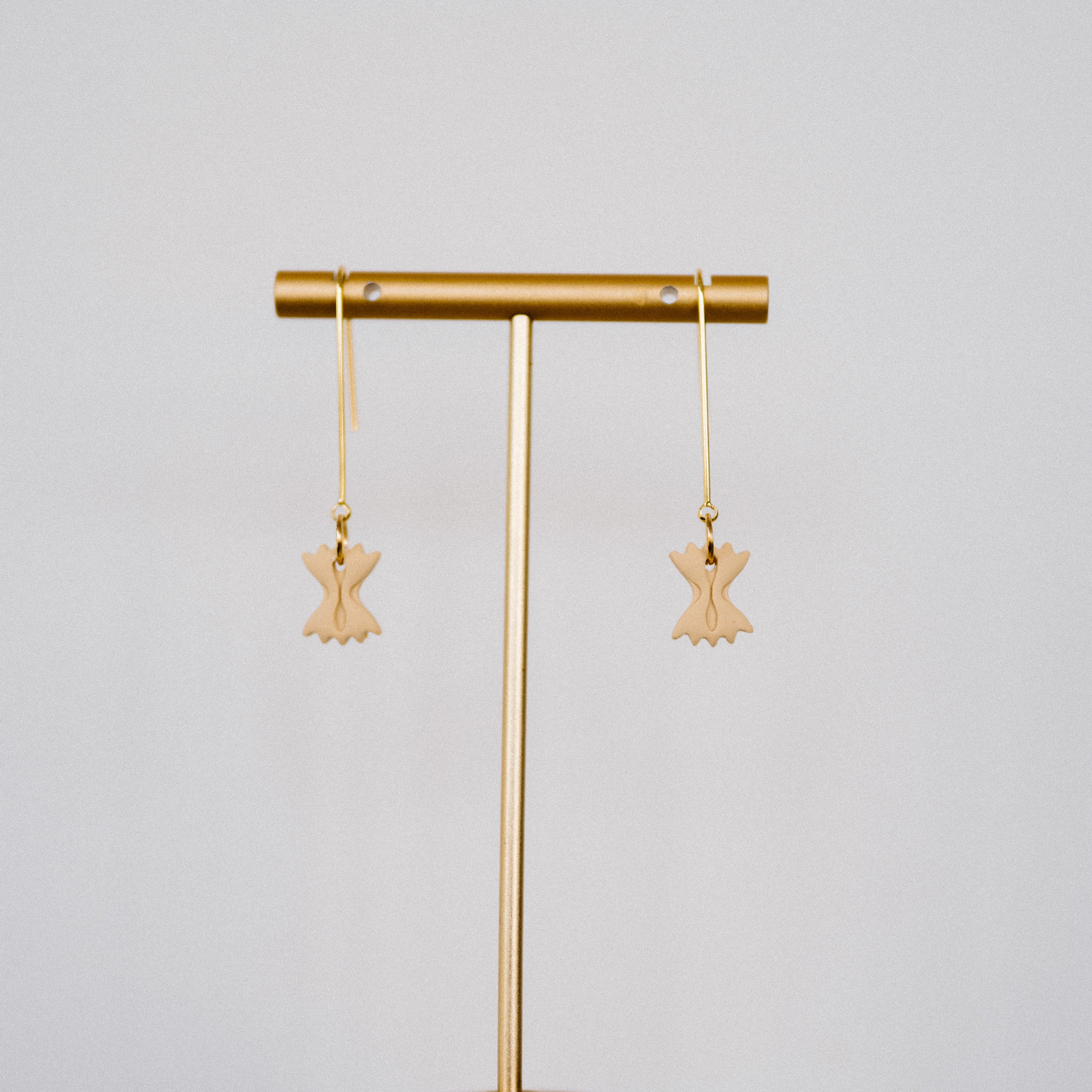 Bowtie Pasta Earrings