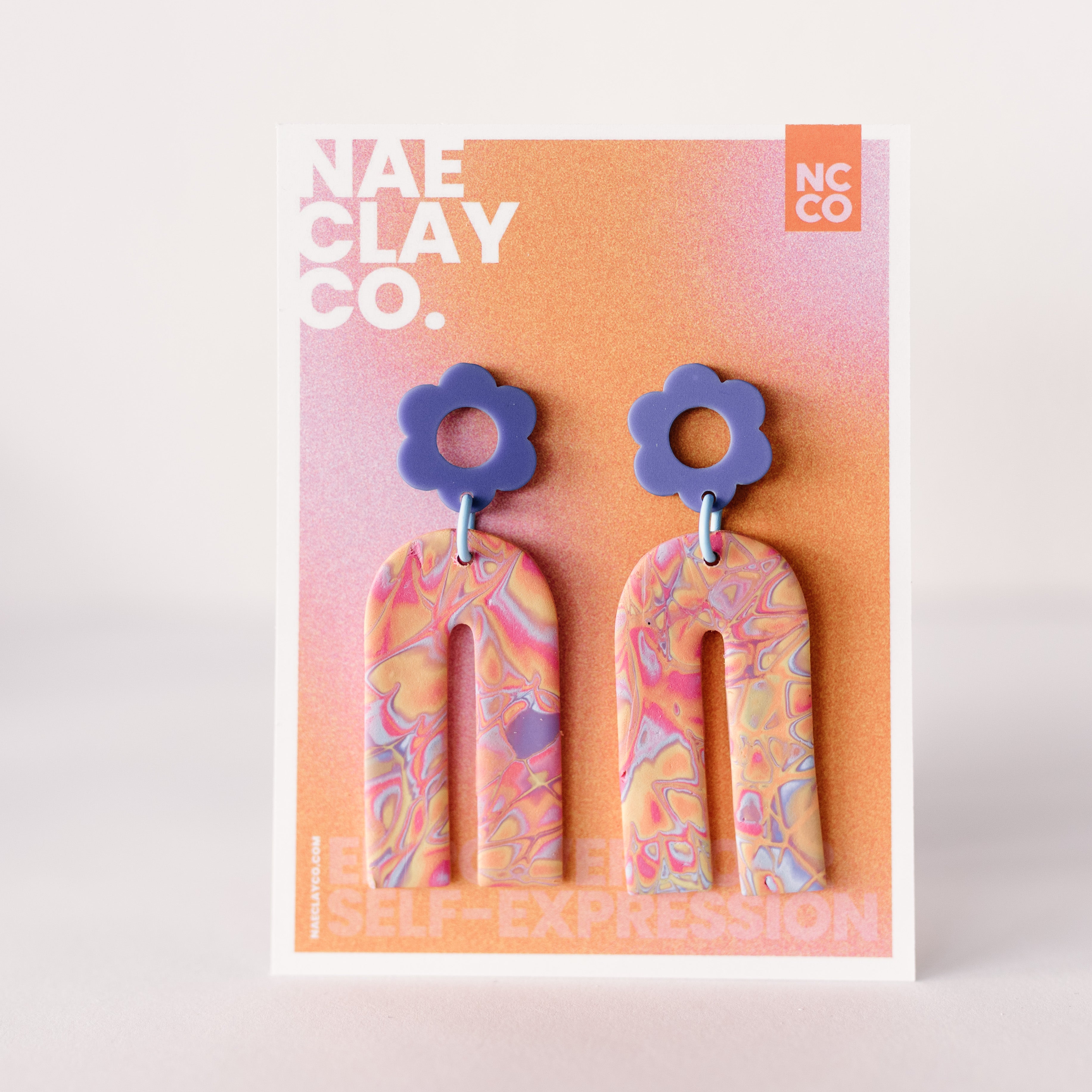 Tie-Dye Retro Dangle Earring Collection