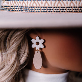 Floral Vase Drop Earrings