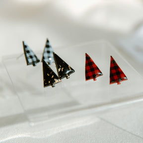 Holiday Tree Studs | Polymer Clay Earrings