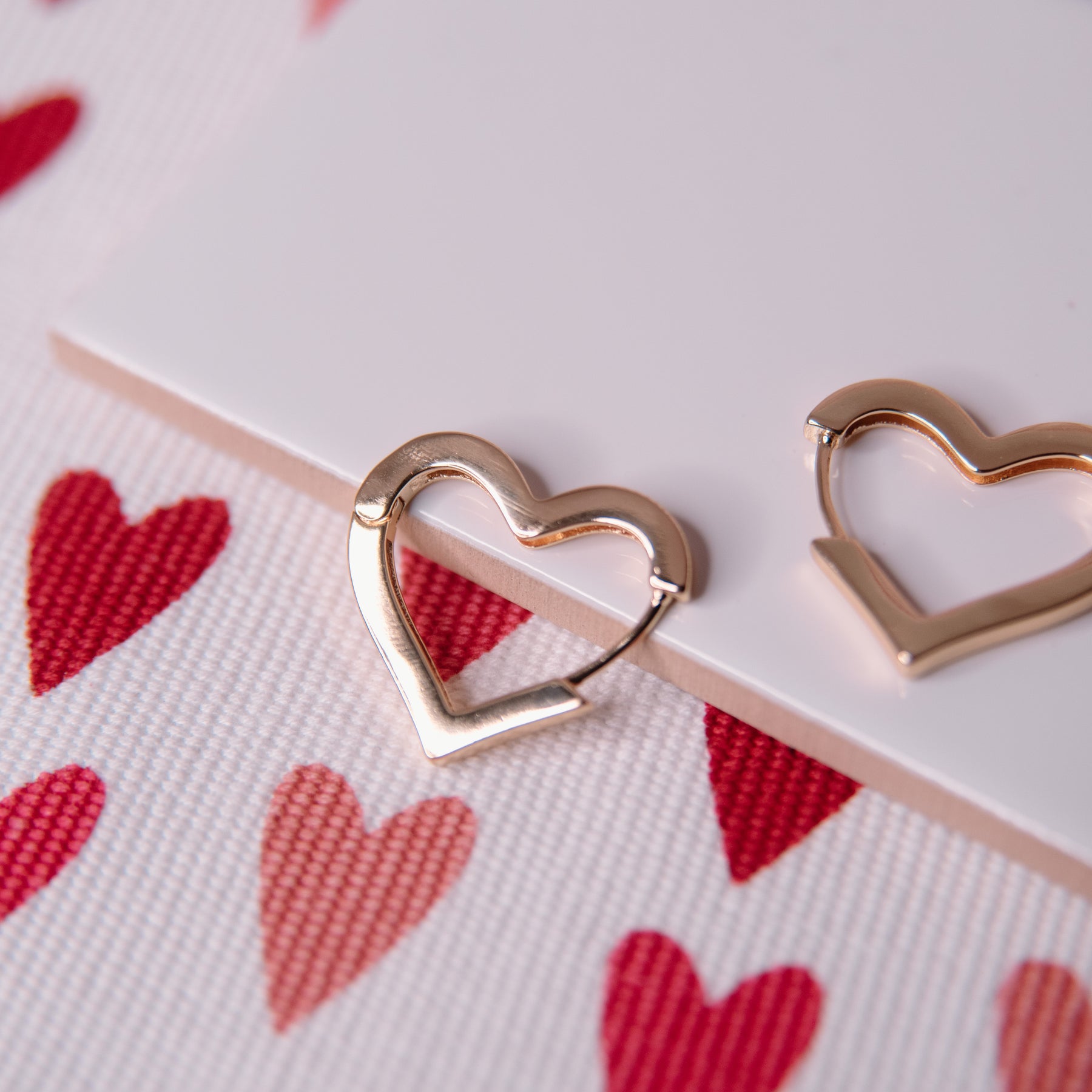 Heart of Gold Huggie Earrings