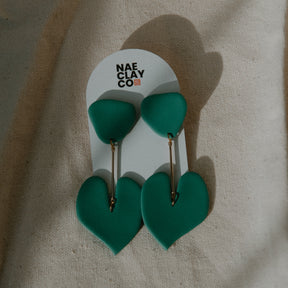 Green Leaf Abstract Dangles