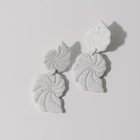 Seashell Dangle Textured Earrings