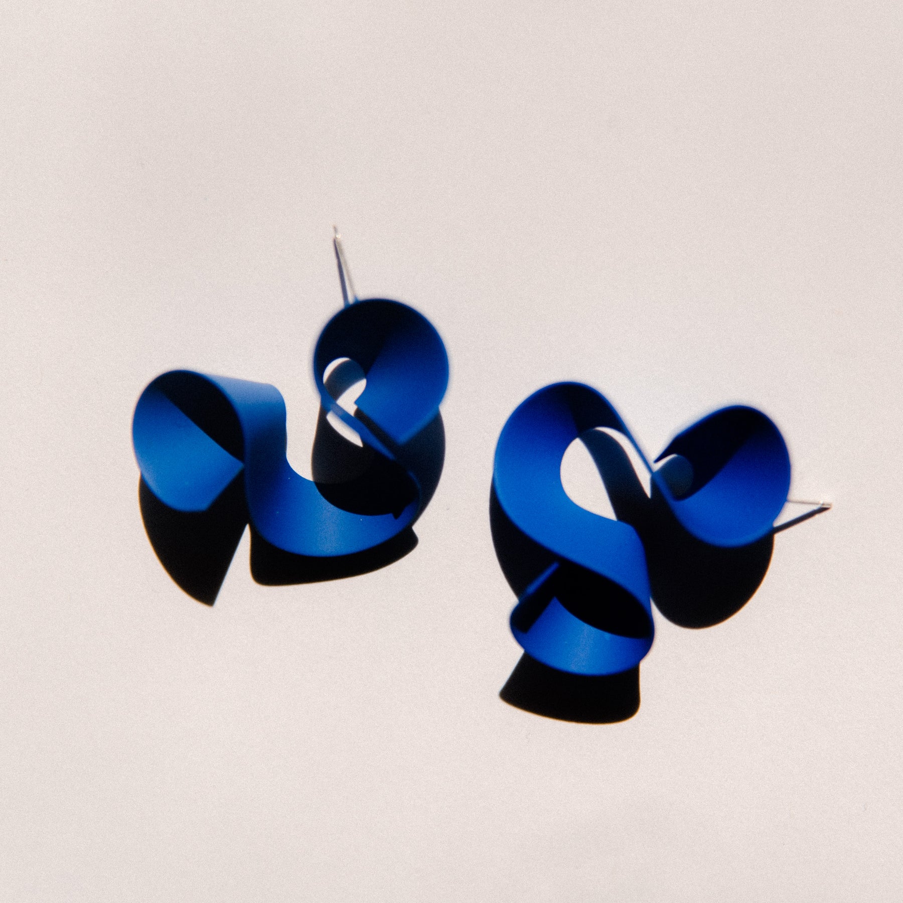 Modern Ribbon Post Earrings