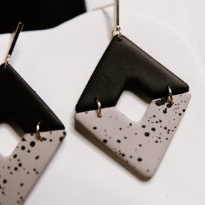 Paint Splatter Drop Earrings