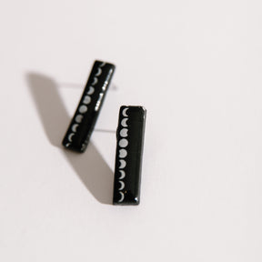 Moon Phase Stud Earrings