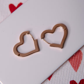 Heart of Gold Huggie Earrings