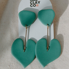 Green Leaf Abstract Dangles